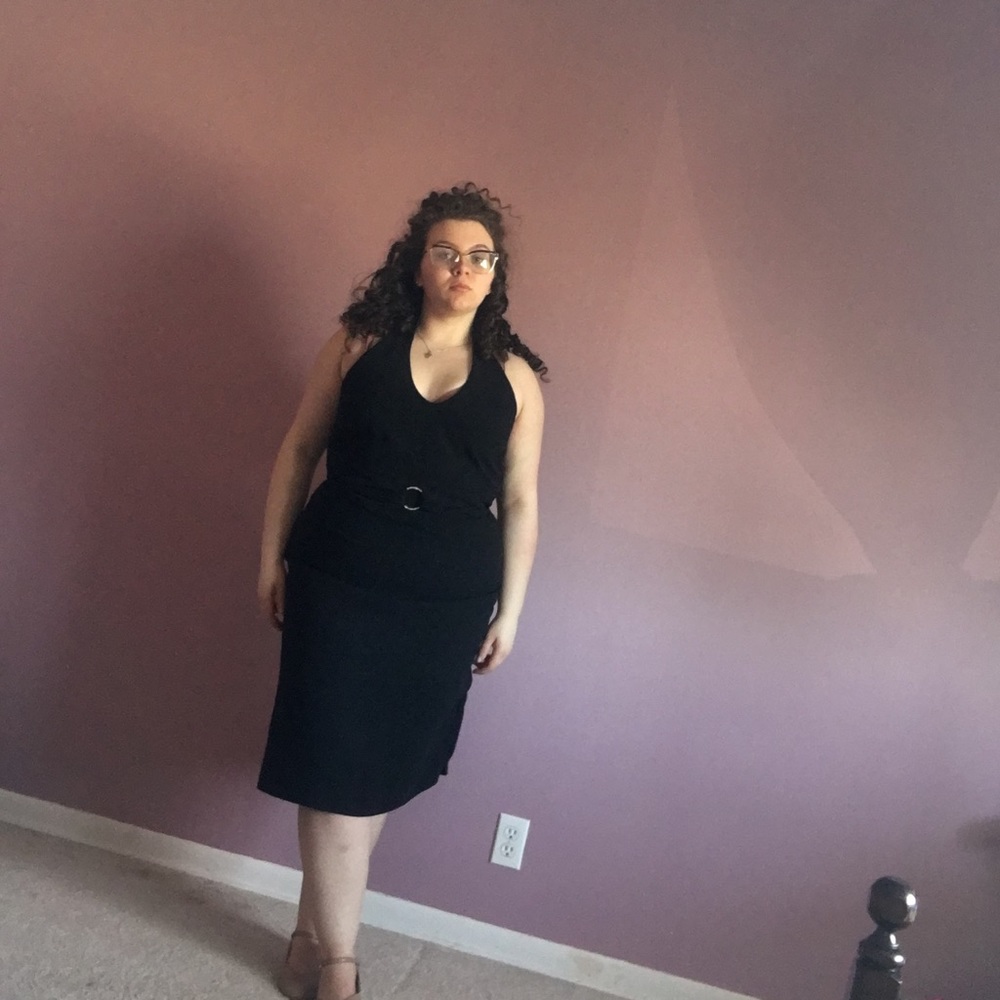 ⛄️Sheri Martin black dress